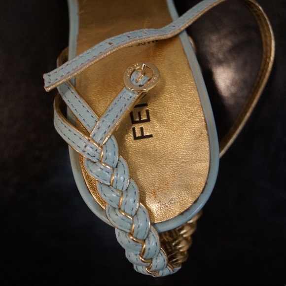Vintage Fendi Braided Strappy Heel - Picture 3 of 8